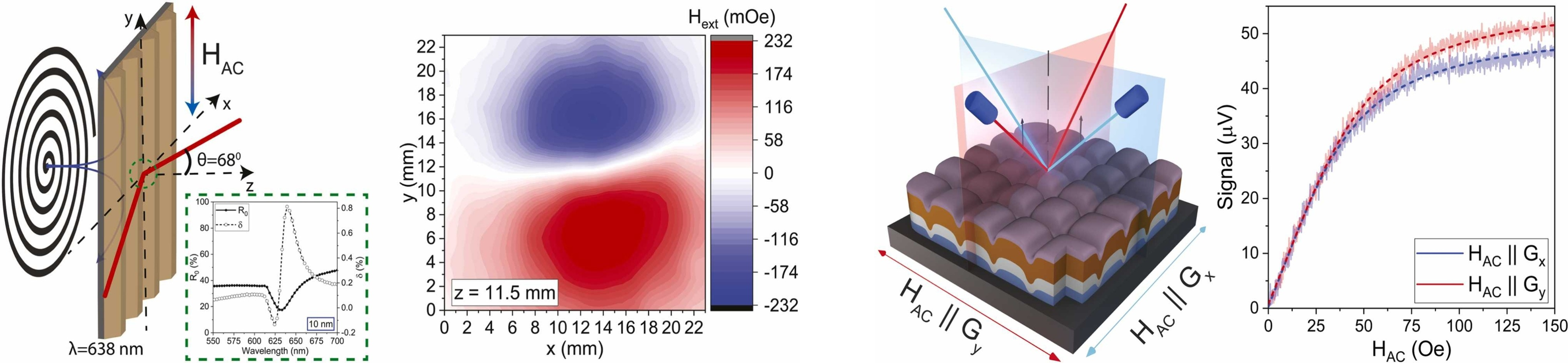 Enlarged view of Magnetic field mapping
