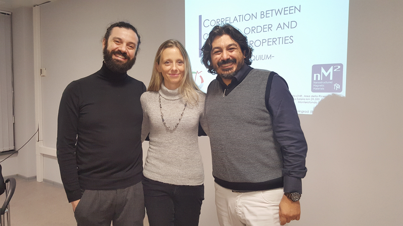 Dr. Davide Peddis, Dr. Sara Laureti and Dr. Gaspare Varvaro